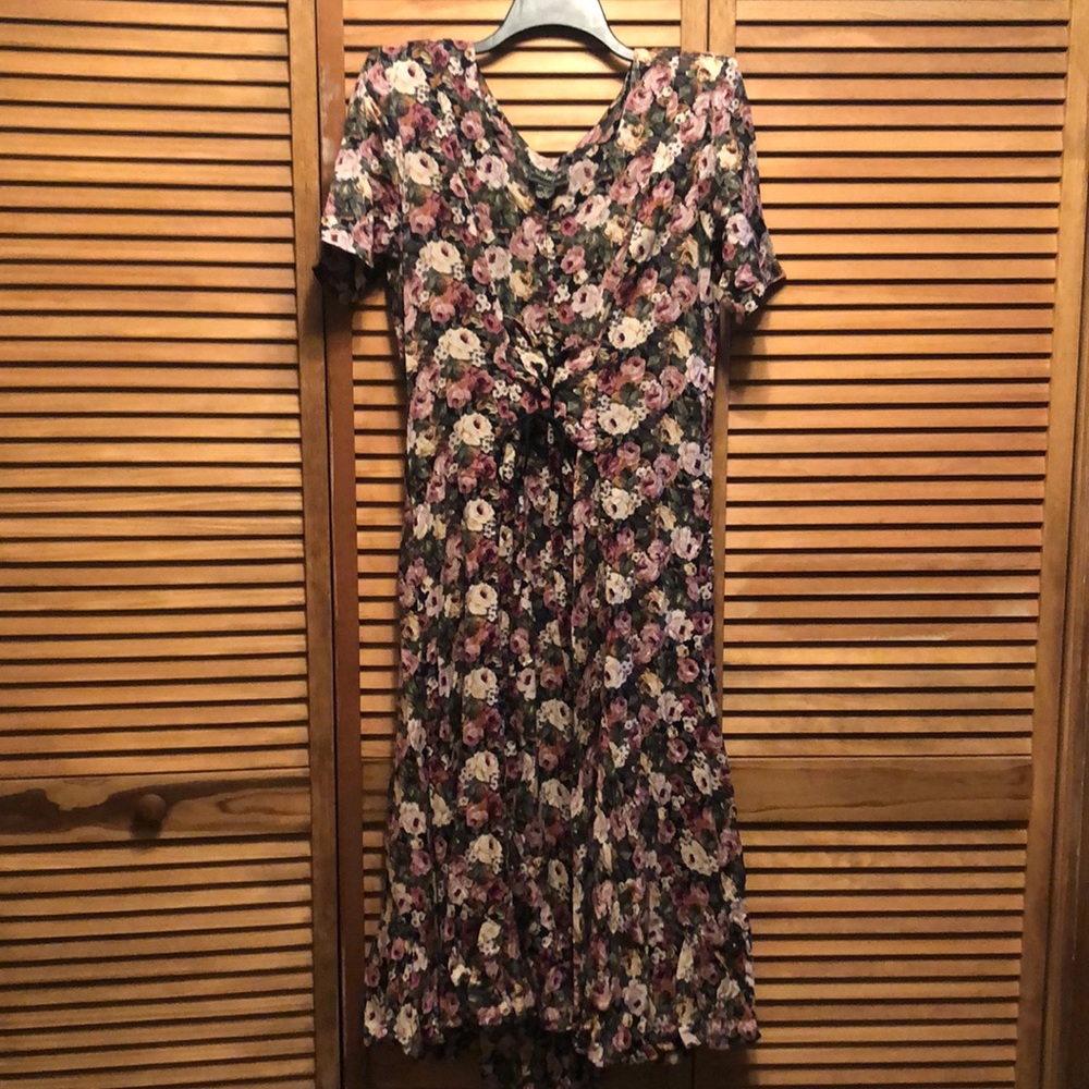 Nostalgia floral print dress